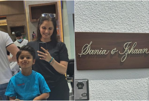 Sania Mirza Changes House Nameplate at Dubai Home