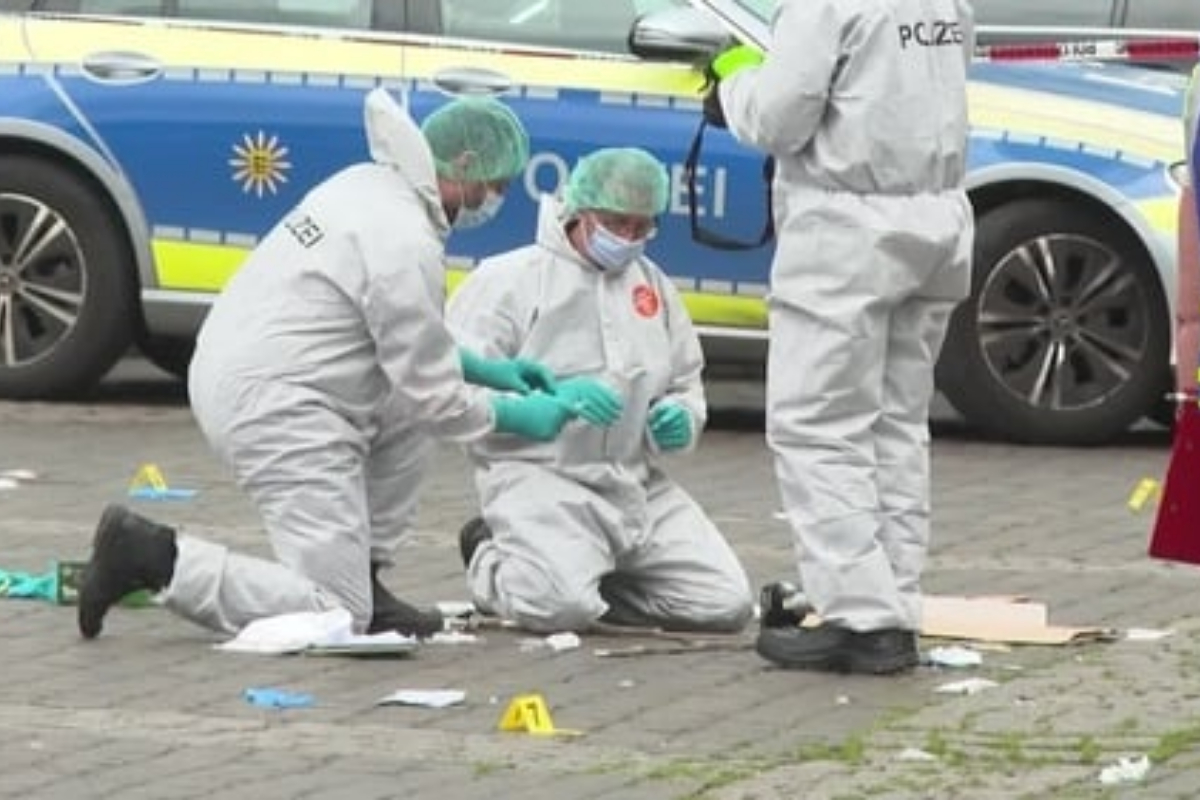 German Police shot a man armed with a knife who attacked far-right demo