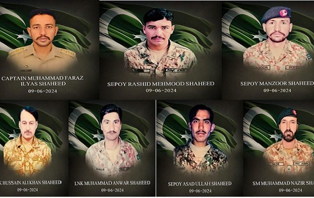 Captain, six soldiers embrace martyrdom after IED goes off