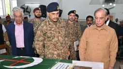 PM Shehbaz attends funeral of sepoy Haroon William
