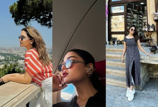 Romaisa Khan ravishing pictures from Baku, Azerbaijan