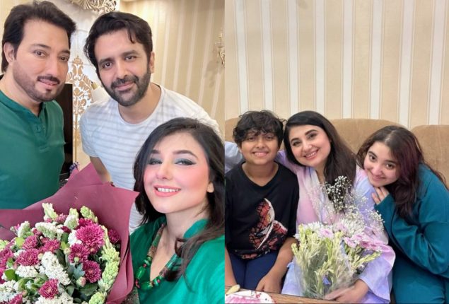 Javeria Saud celebrates midnight birthday bash with Family and Friends