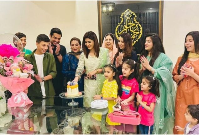 Aroosa Khan Enjoys Birthday with Iqrar ul Hassan’s Family