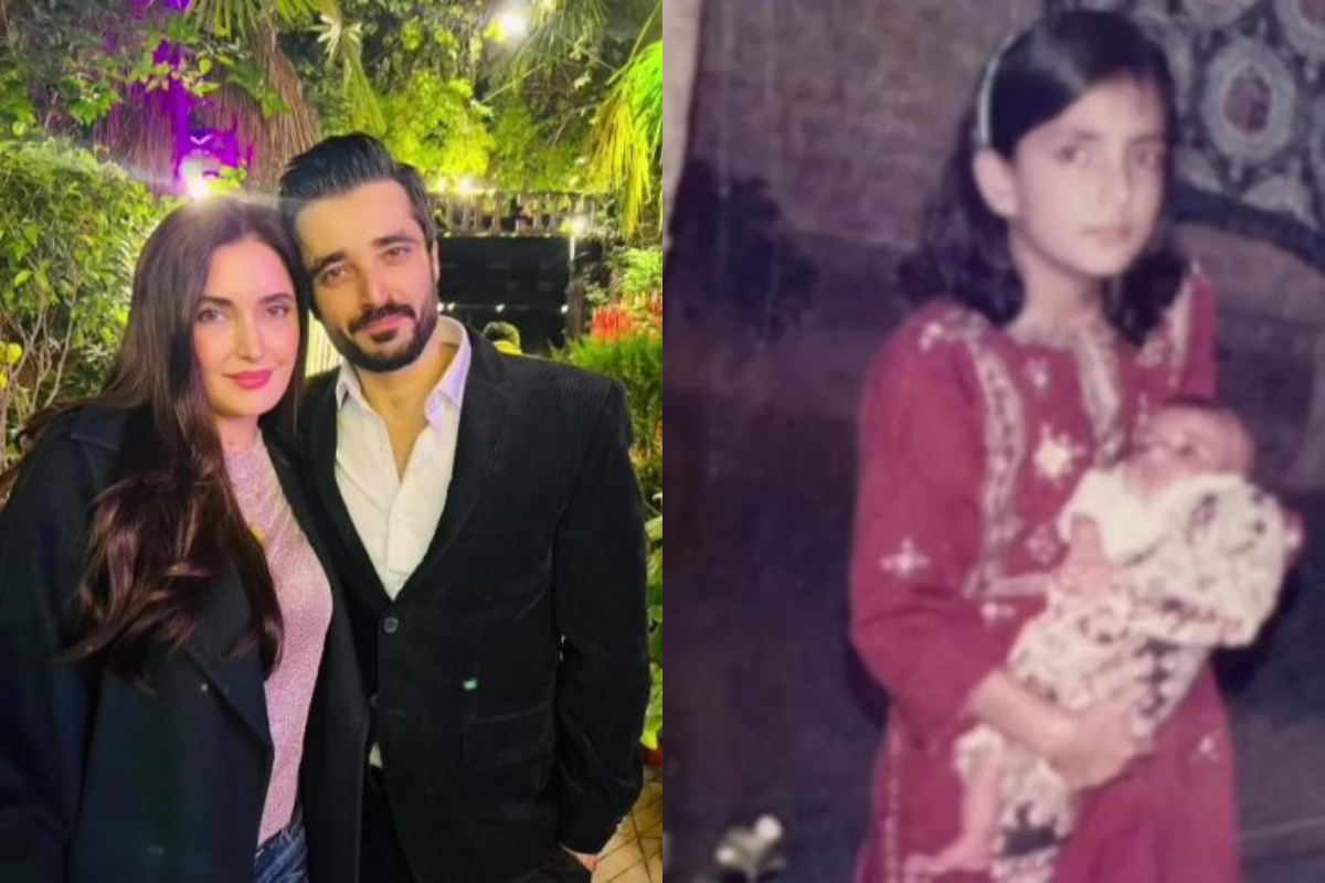Fazeela Abbasi shares heartwarming childhood picture with her little brother Hamza Ali Abbasi