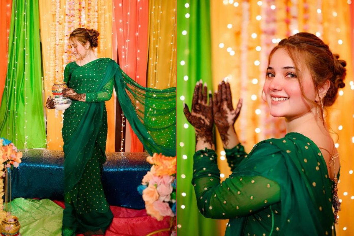 Tiktoker Rabeeca Khan dazzles with her performance on "Mehndi Laga Kay Rakhna" song