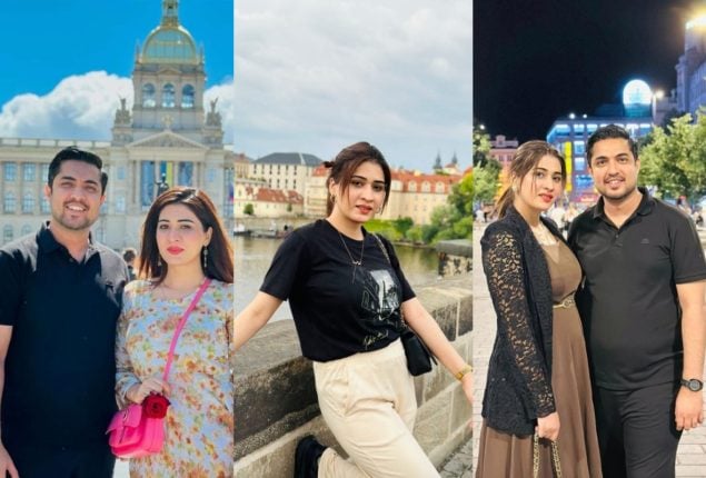 Iqrar Ul Hassan and third wife Aroosa Iqrar’s blissful pictures in Prague