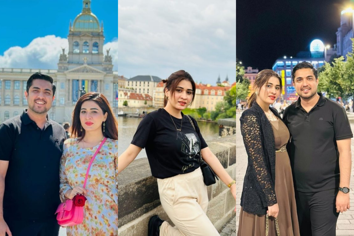 Iqrar Ul Hassan and third wife Aroosa Iqrar's blissful pictures in Prague