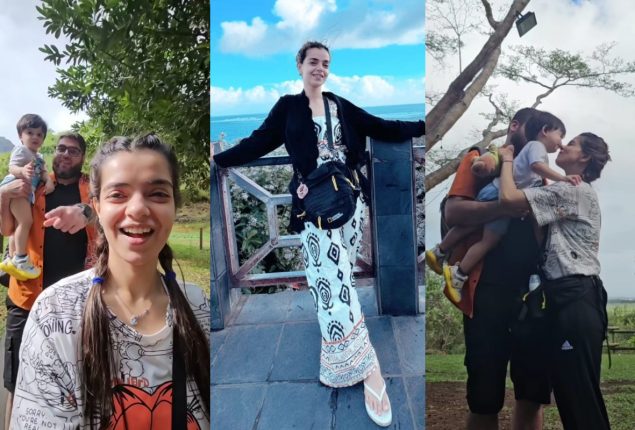 Srha Asgr’s memorable vacation in Mauritius with her Husband and Son