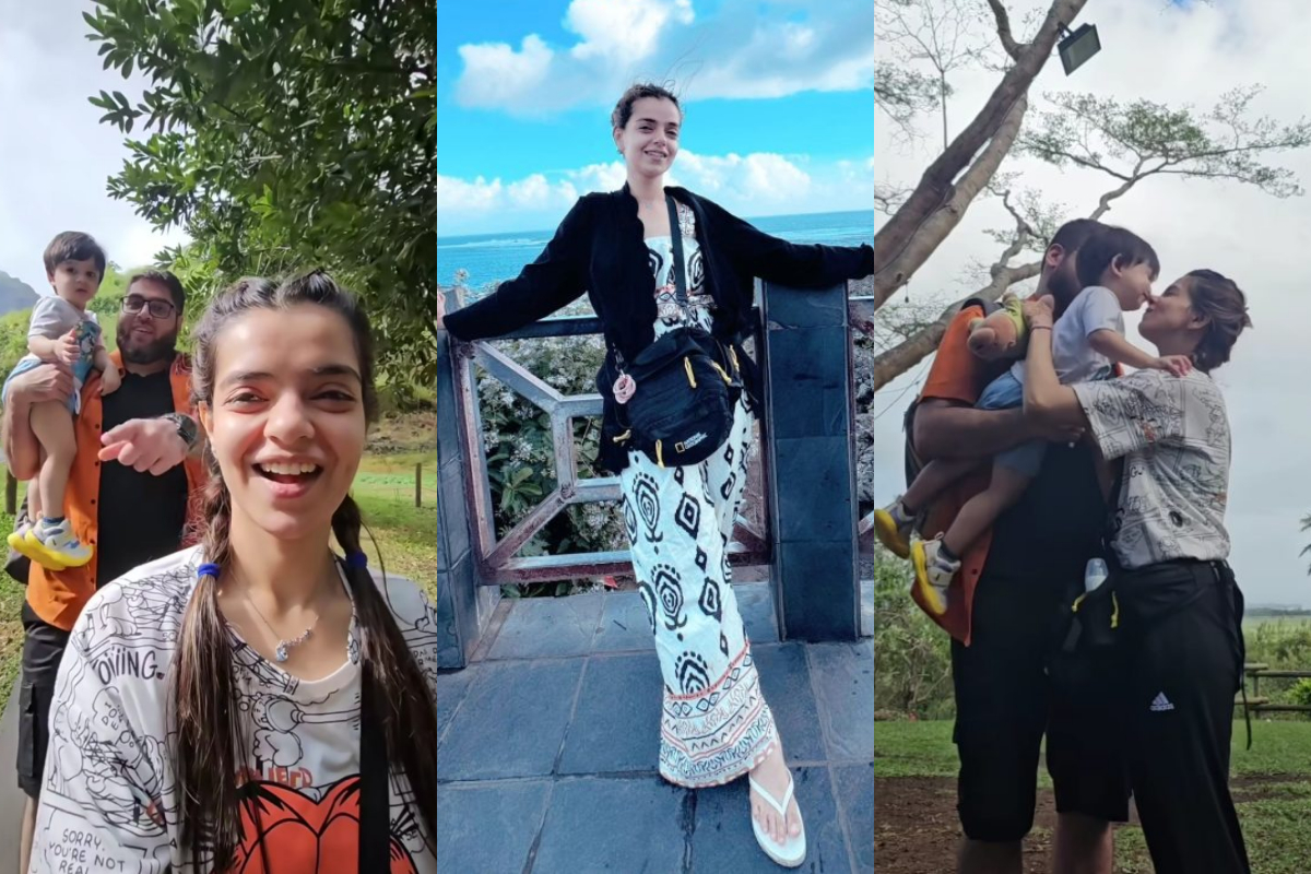 Srha Asgr's memorable vacation in Mauritius with her Husband and Son