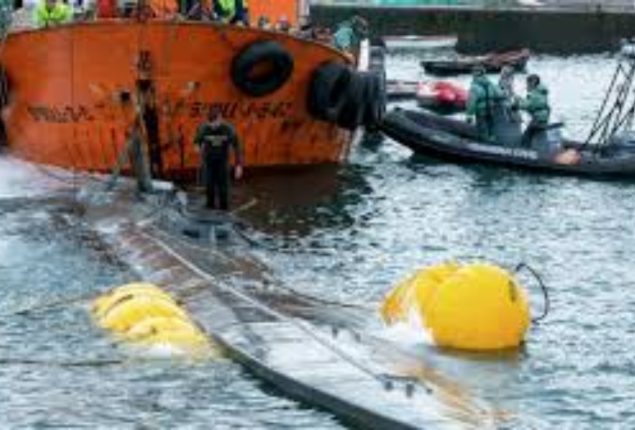 Spain detains four Colombians rescued from suspected drug-transporting submarine