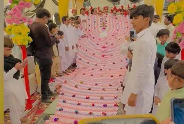 Viral Video: Groom wears 30-foot-long currency garland
