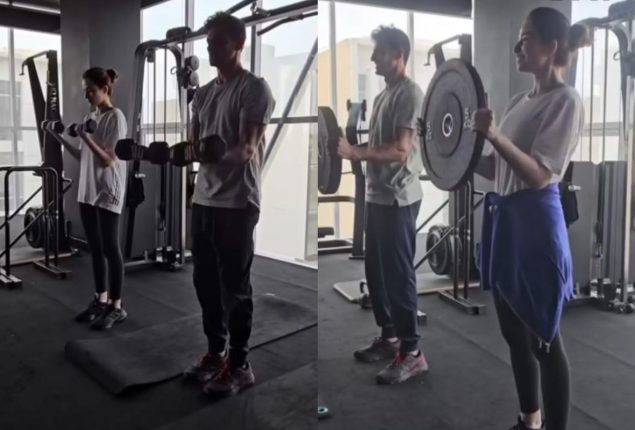 Sana Javed and Shoaib Malik Enjoy Gym Time Together