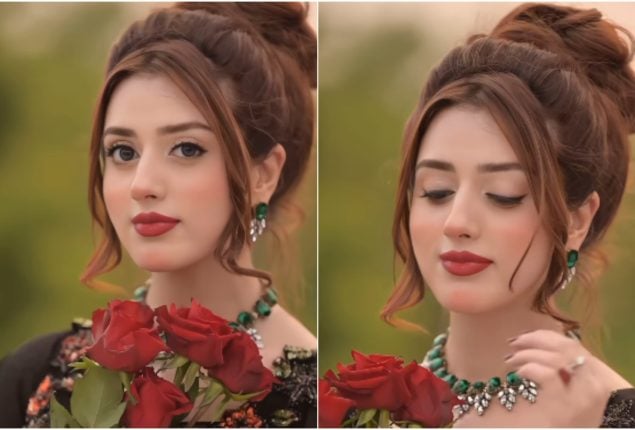 Jannat Mirza Shares Glamorous Photos in Black Gown