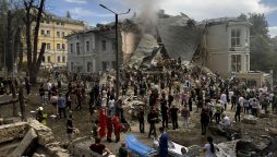 Russian missiles claim 36 lives, destroy children’s hospital