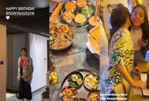 Sonya Hussyn’s friends organize a surprise birthday party for her