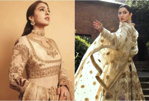 Mahira Khan and Sara Ali Khan Shine in Matching Couture