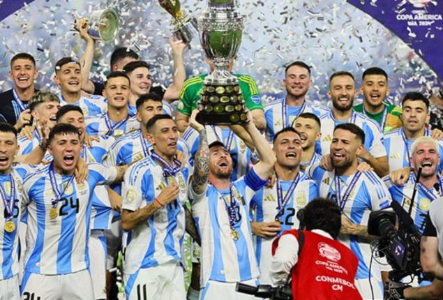Argentina thumps Colombia to clinch 16th Copa America title