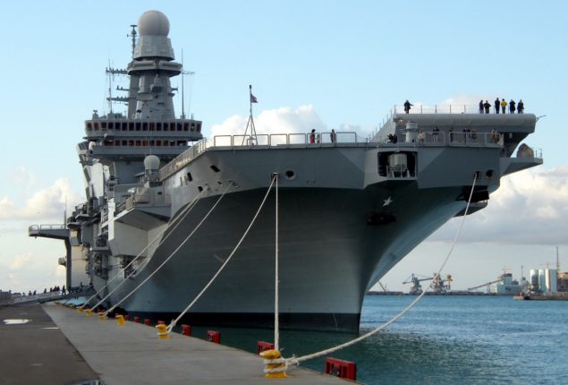 Italian Naval fleet joins Australia in war games, prepares for Philippines tour