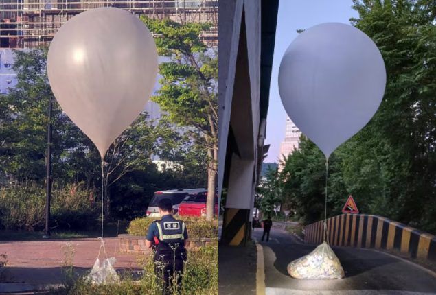 Seoul Military reports claims North Korean launches more trash Balloons