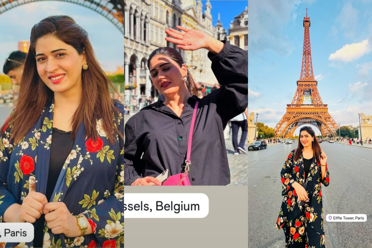 Aroosa Khan captures stunning photos at the Eiffel Tower in Paris