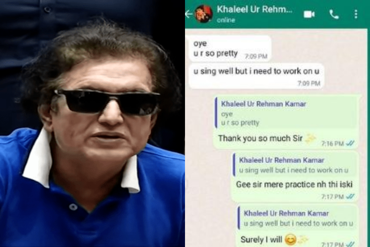 Khalil-Ur-Rehman Qamar’s flirtatious chat with a woman gone viral after press conference