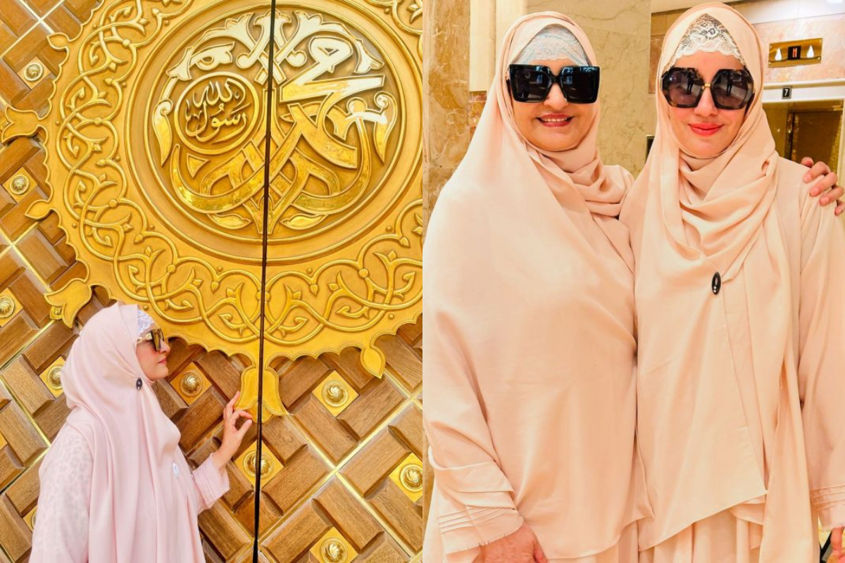 Saba Faisal and Sadia Faisal share spiritual journey in “Madinah Munawarrah”