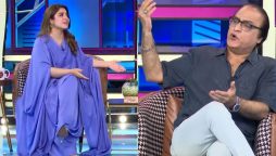 Anchor Hina Niazi brought to tears due to Mehmood Aslam