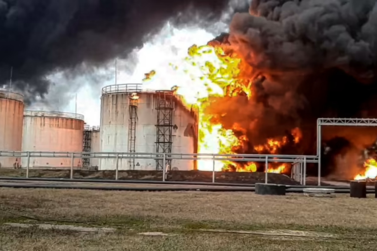 Ukraine says it struck an oil depot in Russia, as Moscow claims new gains in Donetsk region