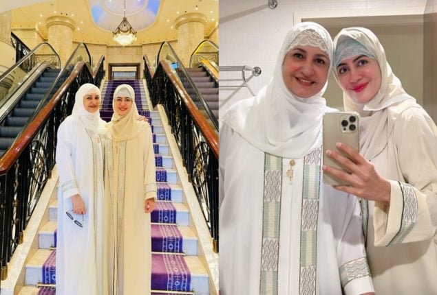 Mother-Daughter duo Saba and Sadia Faisal capture beautiful memories in Madina