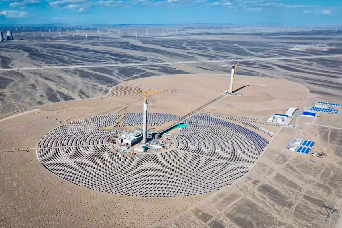 China builds world's first dual tower solar plant with 24% increased efficiency