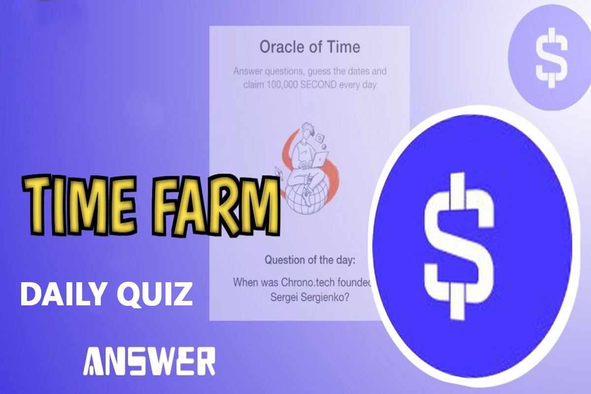 Time Farm Daily Quiz Answer today