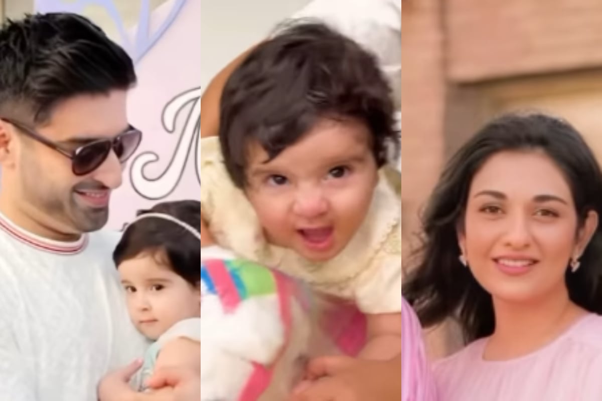 Muneeb Butt shares her daughter priceless reaction to unicorn ride gifted by Sarah Khan