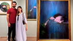 Hamza Ali Abbasi Applauds Wife Naimal Khawar’s Art Exhibition