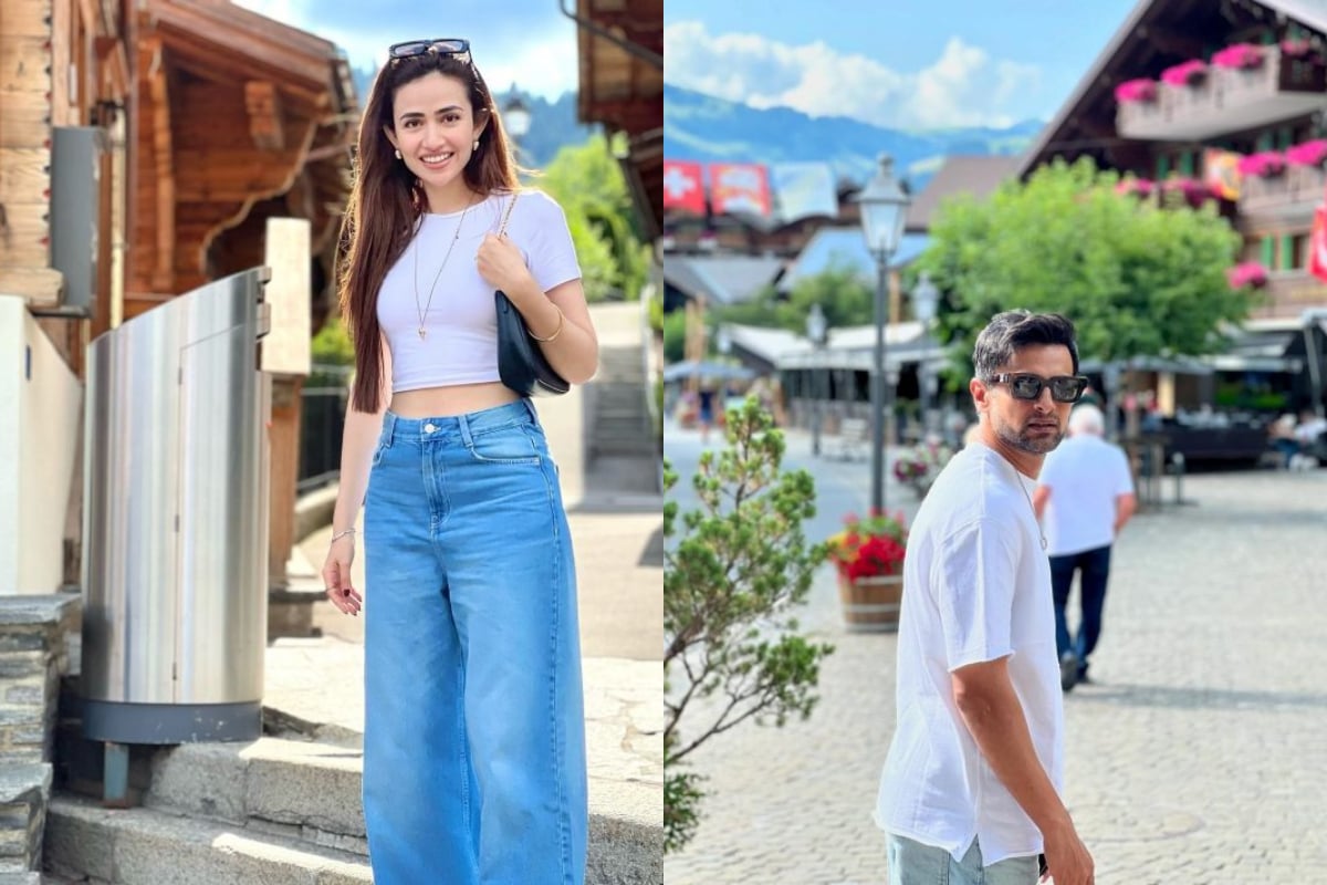 Celebrity couple Sana Javed and Shoaib Malik delight in Gstaad getaway