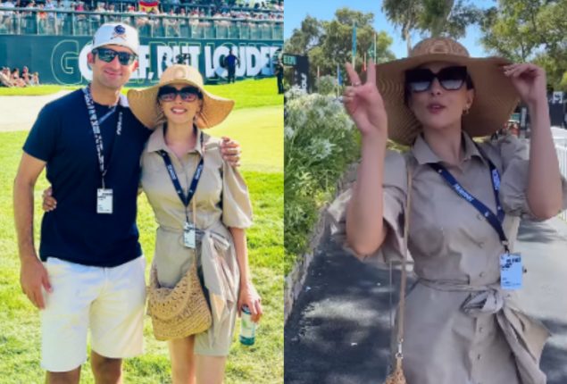 Ushna Shah Shows Relentless Support for Husband During Golf Tournament