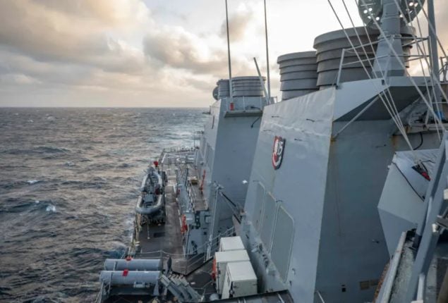 US Warship Sails through Taiwan Strait amidst rising tensions