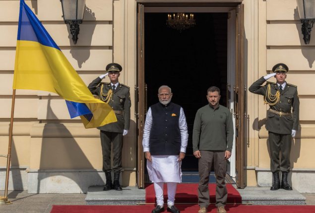 Indian Prime Minister Modi engages in key discussions with Zelensky in Kyiv