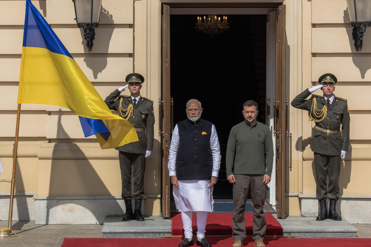 Indian Prime Minister Modi engages in key discussions with Zelensky in Kyiv