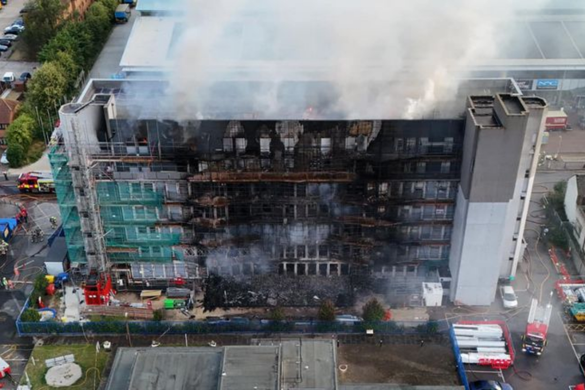 East London apartment is under fire, sends two people to Hospital