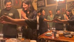 Maheen Siddiqui surprises Sheheryar Munawar with a Midnight Birthday party
