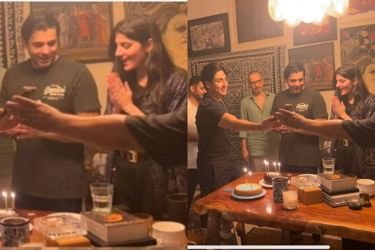 Maheen Siddiqui surprises Sheheryar Munawar with a Midnight Birthday party