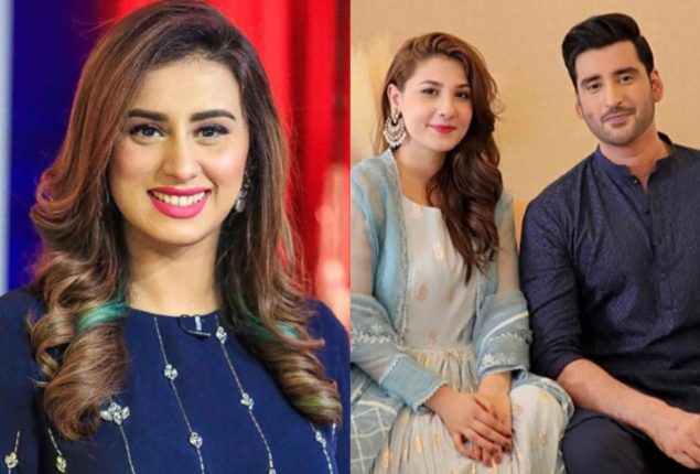 Madeha Naqvi hints at Agha Ali and Hina Altaf’s separation during talk show