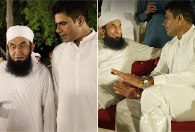 Maulana Tariq Jamil & Arshad Nadeem’s Heartwarming Interaction Goes Viral