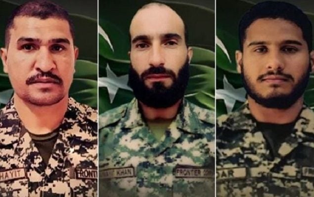 Five terrorists killed, three soldiers martyred in Bajaur district