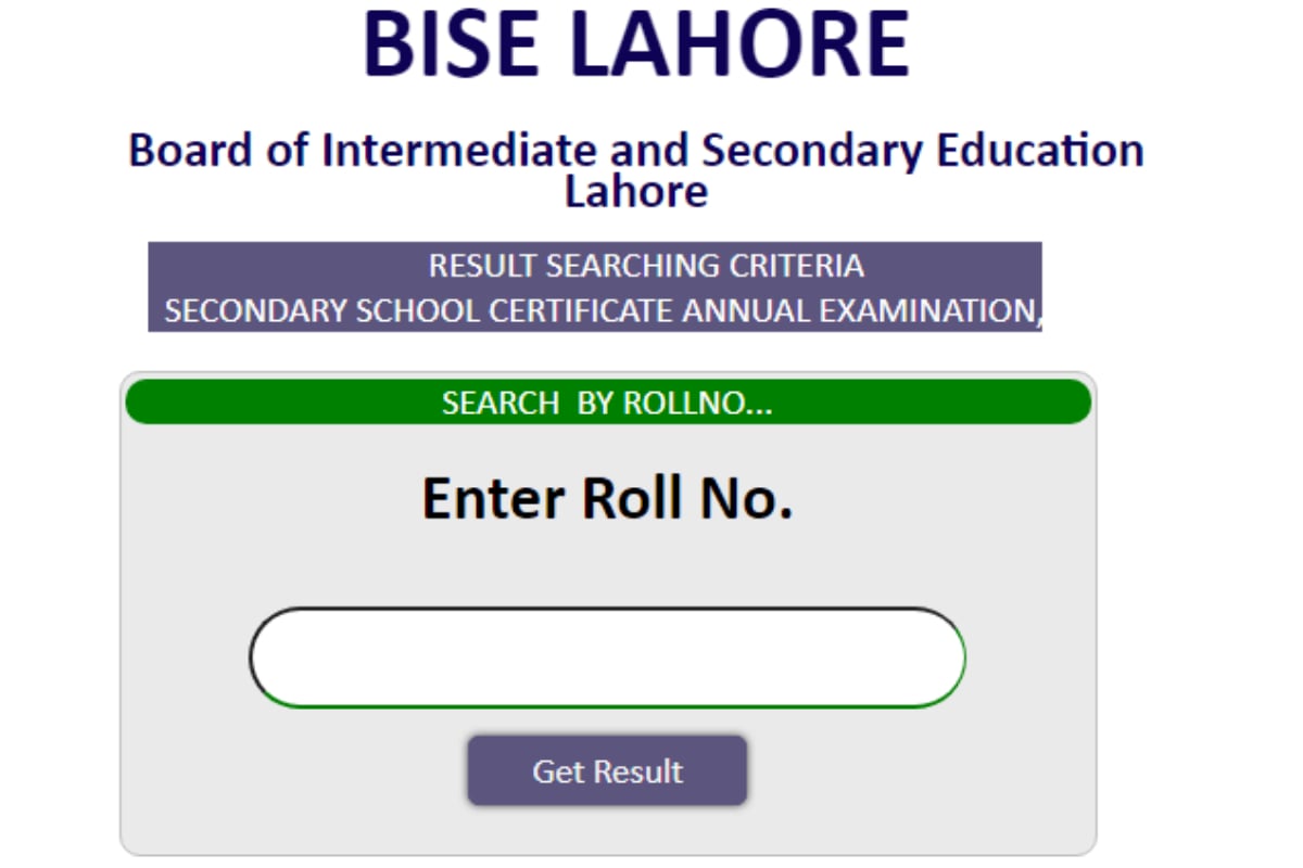 BISE Lahore Inter Part 2 results