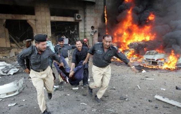 One killed and 18 injured in Swabi police station blast