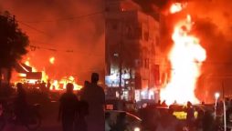 One killed as fire erupts at illegal petrol pump in Karachi