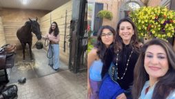Saba Hameed enjoys vacation with her daughter and sister