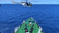 India searches for coast guard crew after helicopter crash