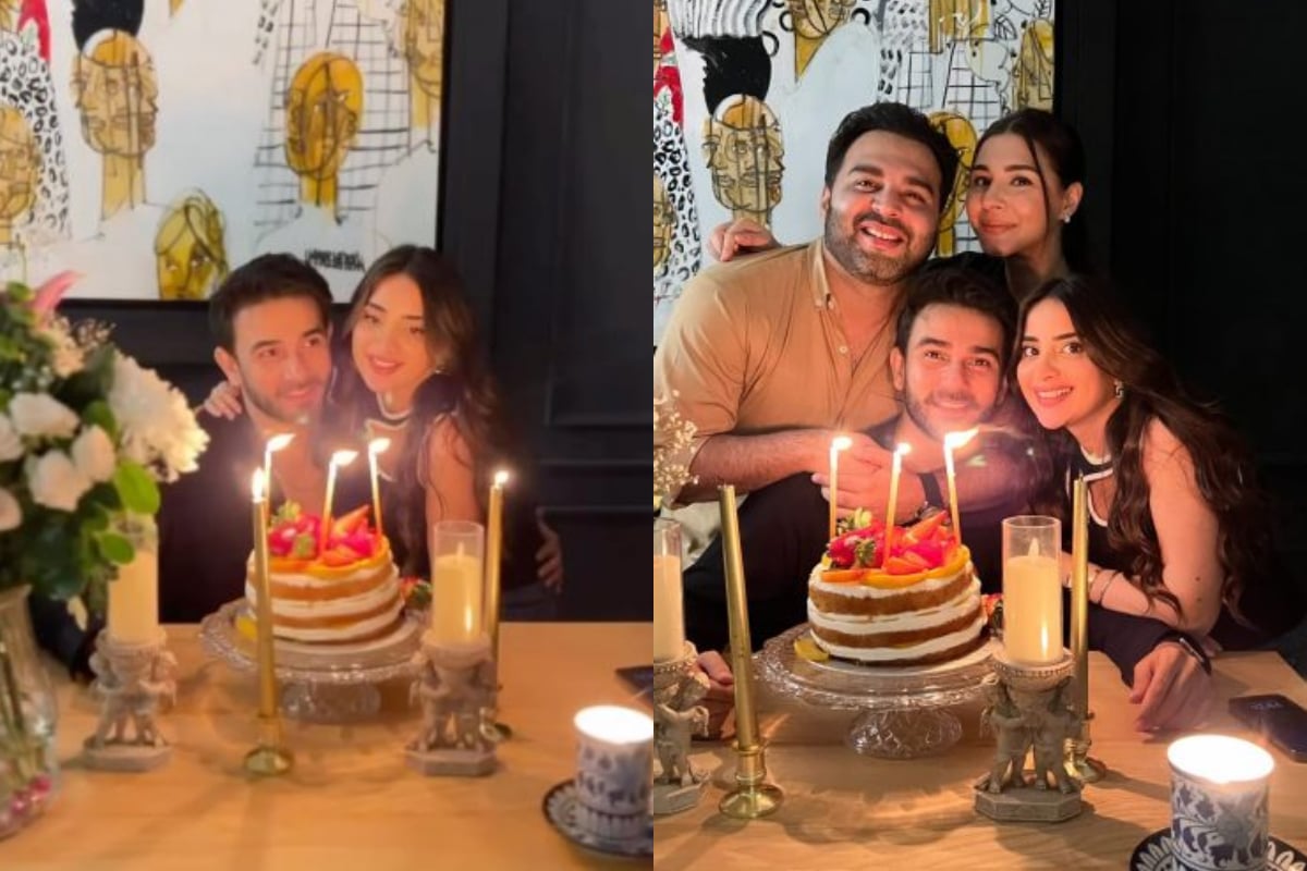 Ali Ansari celebrates joyful birthday bash with wife Saboor Aly and friends